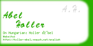 abel holler business card